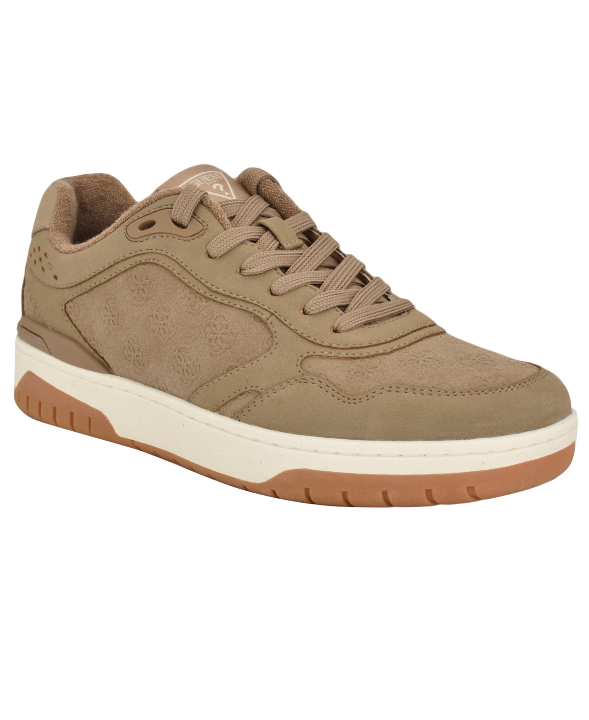 Men's Nanon Branded Low Top Fashion Sneakers - Taupe