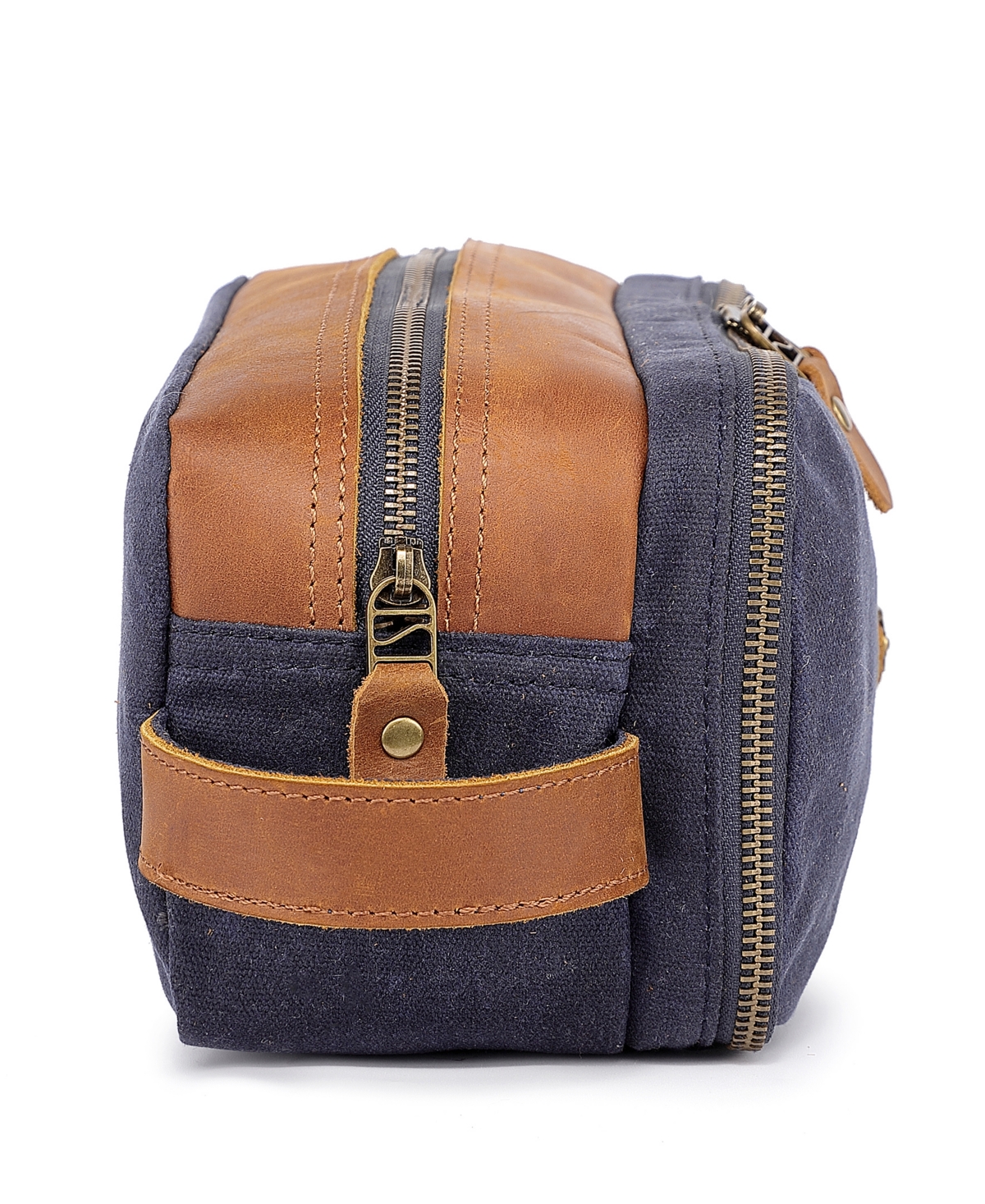 Tsd Brand Turtle Ridge Zip Top Toiletry Bag In Navy
