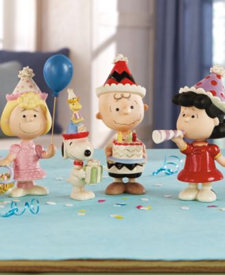 Lenox Peanuts 6 Pc. Birthday Party Porcelain Figurine Set