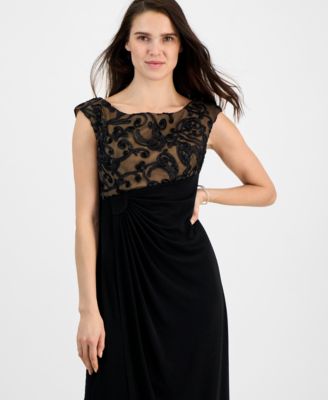 Petite Embroidered Gown