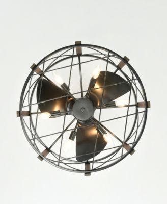 24" Damon Indoor Ceiling Fan with Light Kit and Remote