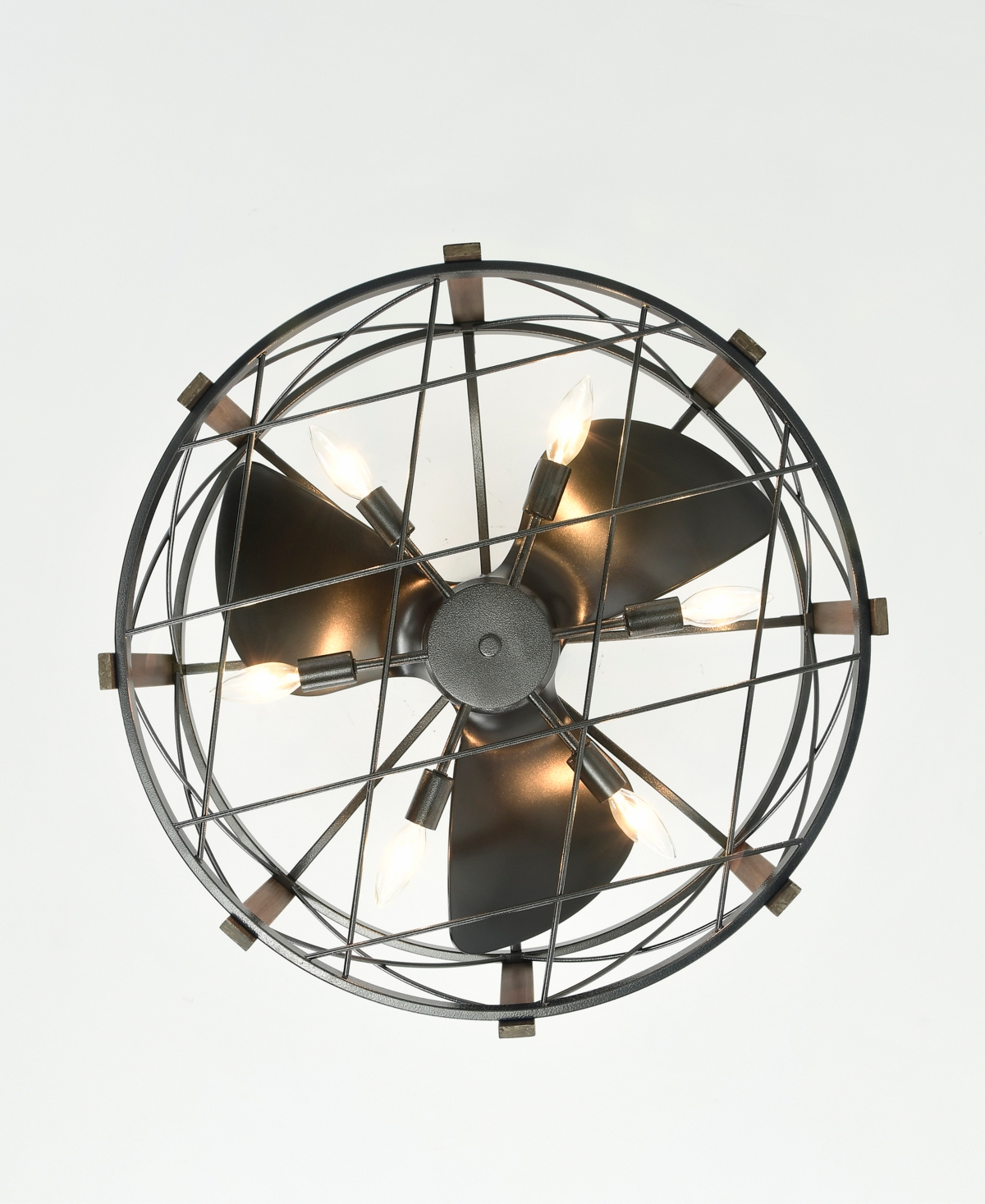 Home Accessories 24" Damon Indoor Ceiling Fan With Light Kit And Remote In Black