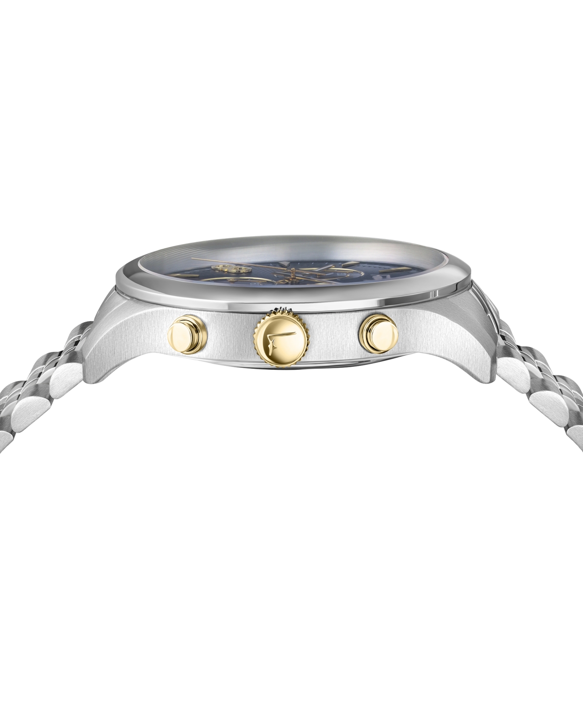 Ferragamo Men's Swiss Chronograph Duo Stainless Steel Bracelet Watch 42mm In Stainless