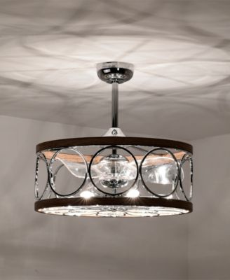 24.4" Ofelia Indoor Ceiling Fan with Light Kit and Remote