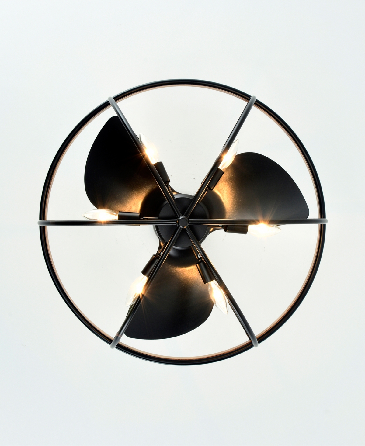 Home Accessories 26" Adeline 6-light Indoor Ceiling Fan With Light Kit And Remote In Matte Black