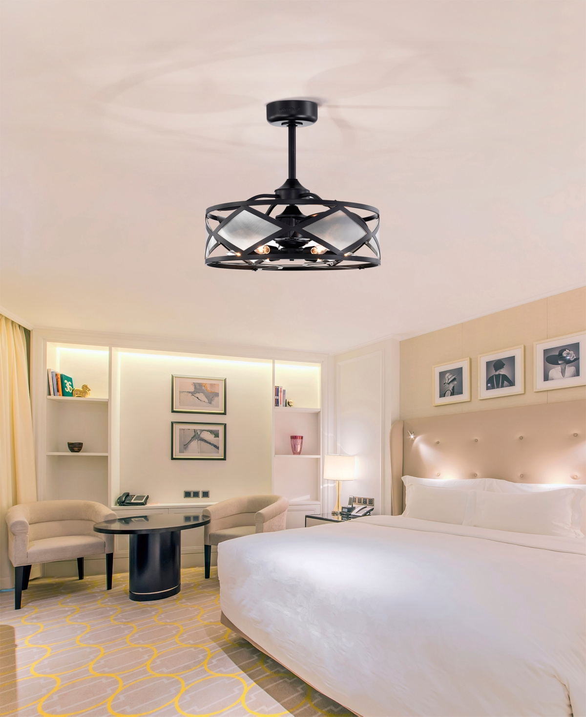 Home Accessories 23.2" Daniya 6-light Indoor Ceiling Fan With Light Kit And Remote In Matte Black