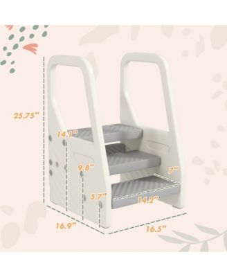 Toddler Tower, Adjustable 3 Step Kitchen Stool Helper for 2-5 Years