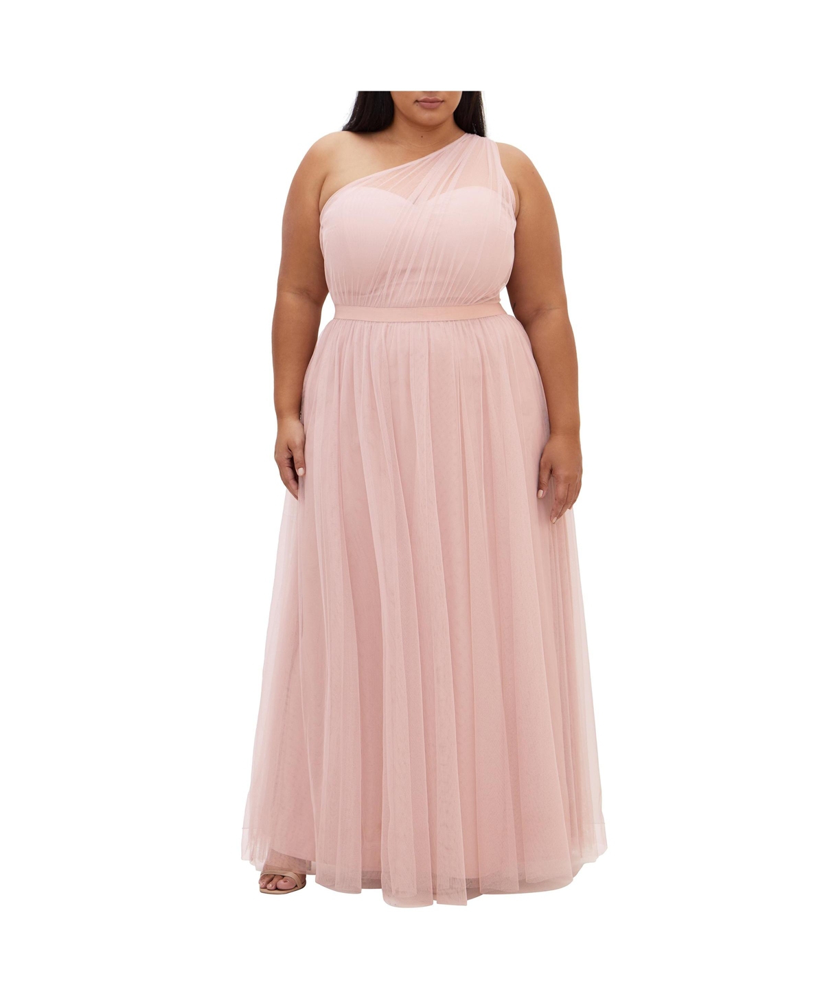 Plus Size Daniela Maxi Dress - Dusty rose
