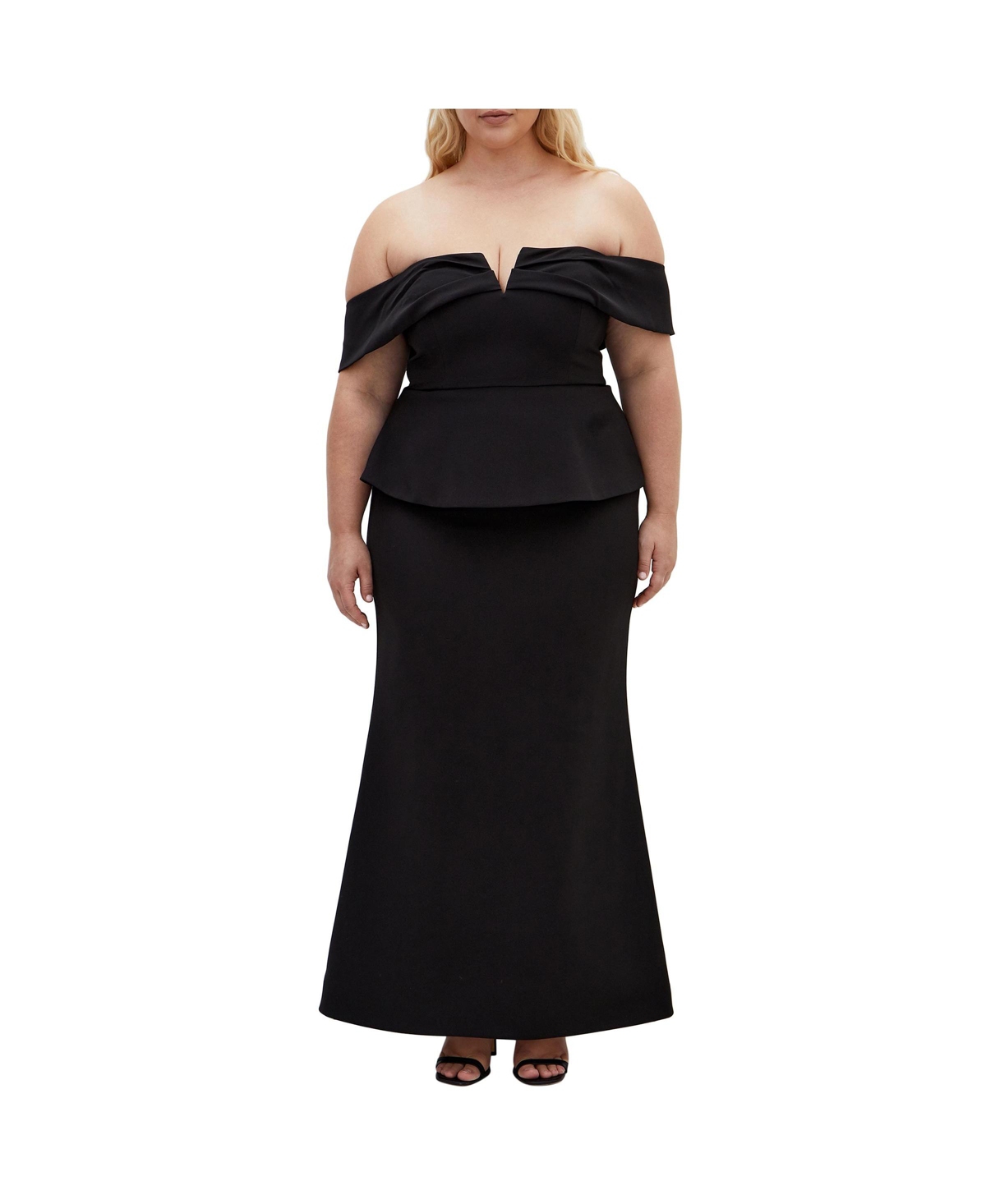 Plus Size Evangalista Maxi Dress - Black