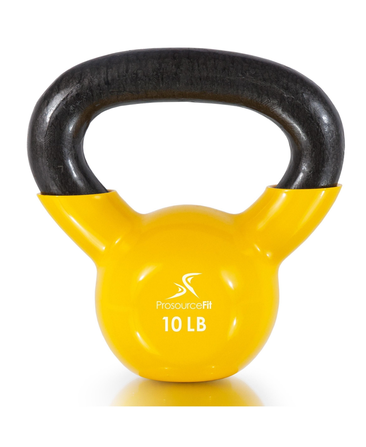 Vinyl Coated Iron Kettlebell, 10lb - Black