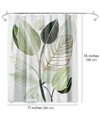 71x74 Forest Bouquet Shower Curtain - 100% Polyester Shower Curtain