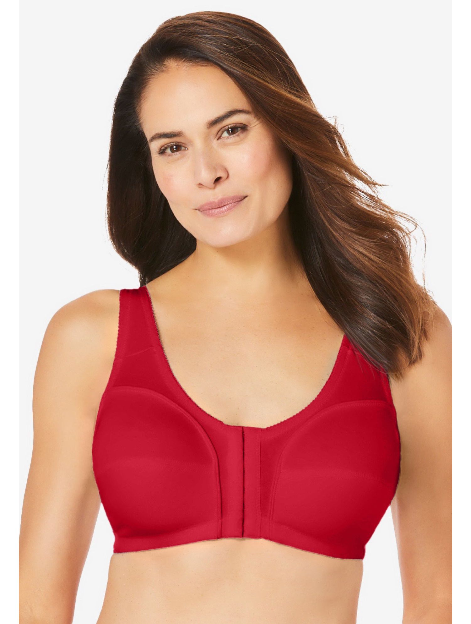 Women's 3-Pack Front-Close Cotton Wireless Bra