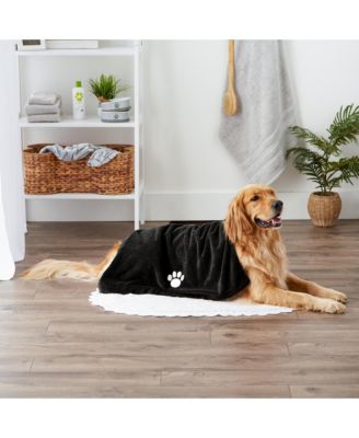Pet Microfiber Towel Embroidered Paw Print 41x23.5-inch