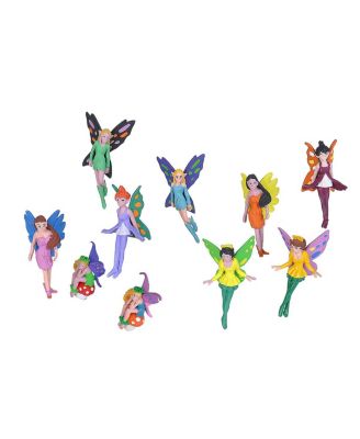 Nature Tube Fairy Figurines, 10 Pieces