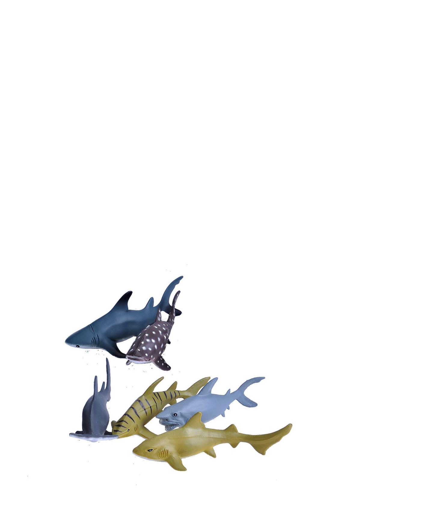 Детские фигурки Wild Republic Shark Lifelike 6-Piece Figurines, Ages 3+ — фото 2