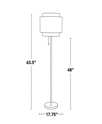 Tier 64" Contemporary Standard Floor Lamp