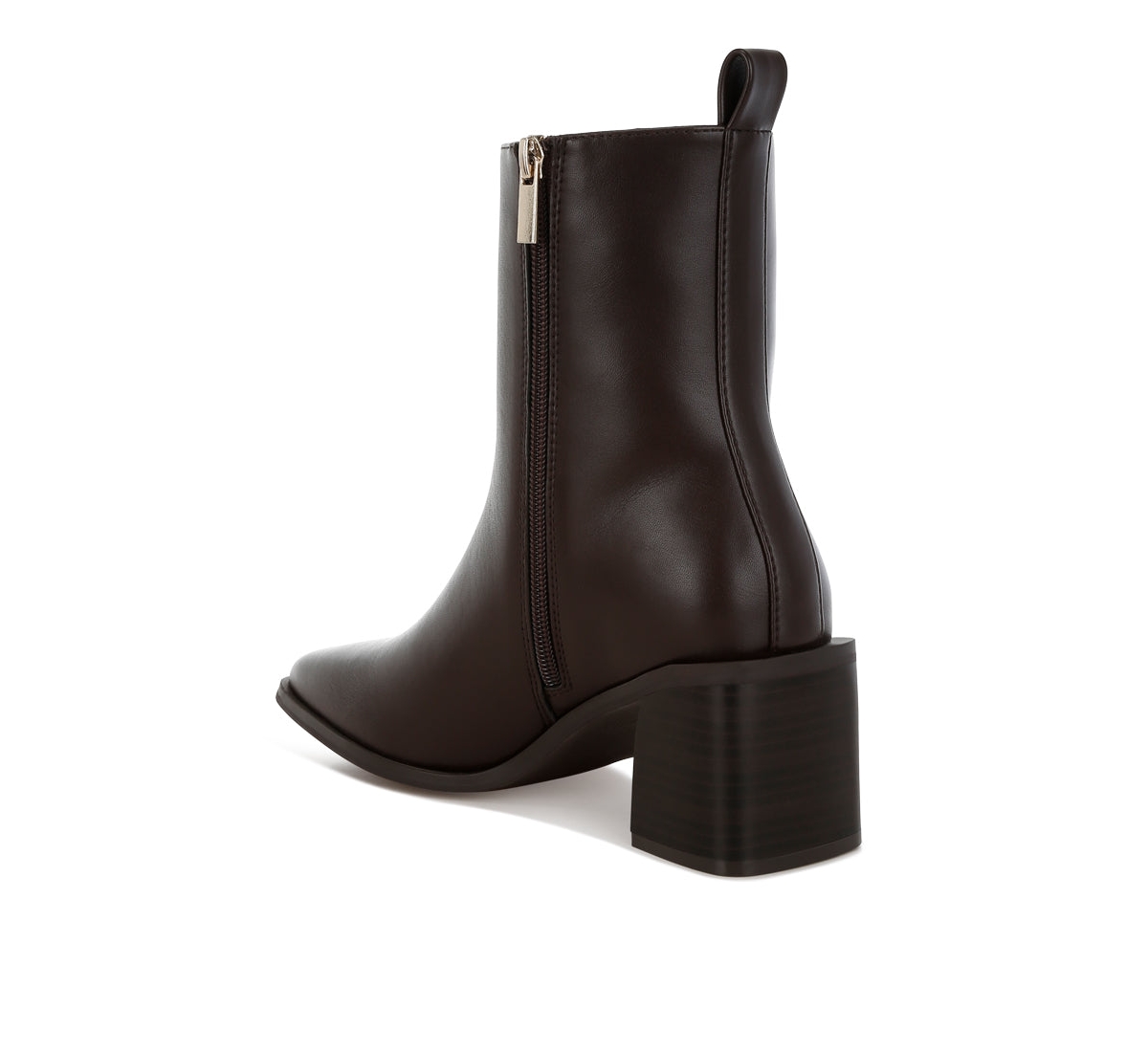 London Rag Muskox Square Toe Faux Leather Boots