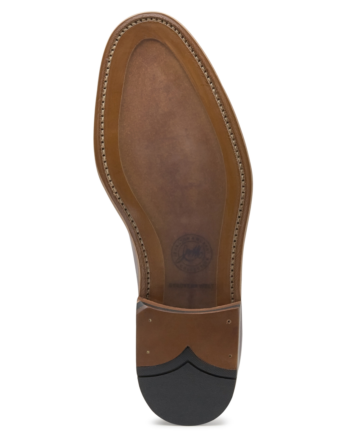 Johnston & Murphy Men's Dudley Plain Toe Shoe - Navy Dip-Dyed Leather