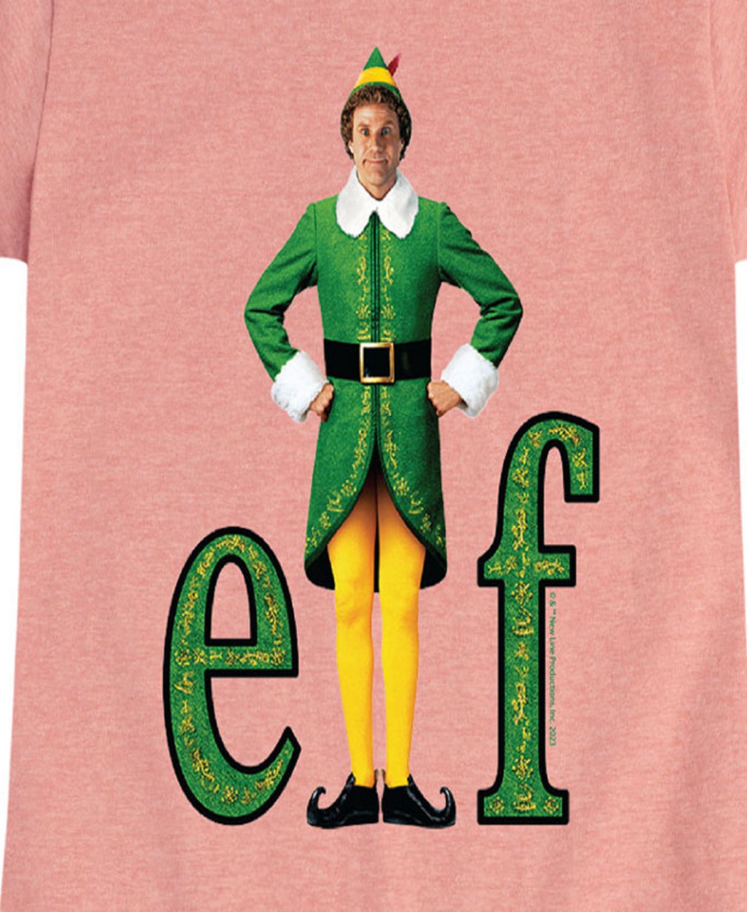 Big Girls Holiday Elf Graphic Short Sleeve Tee
