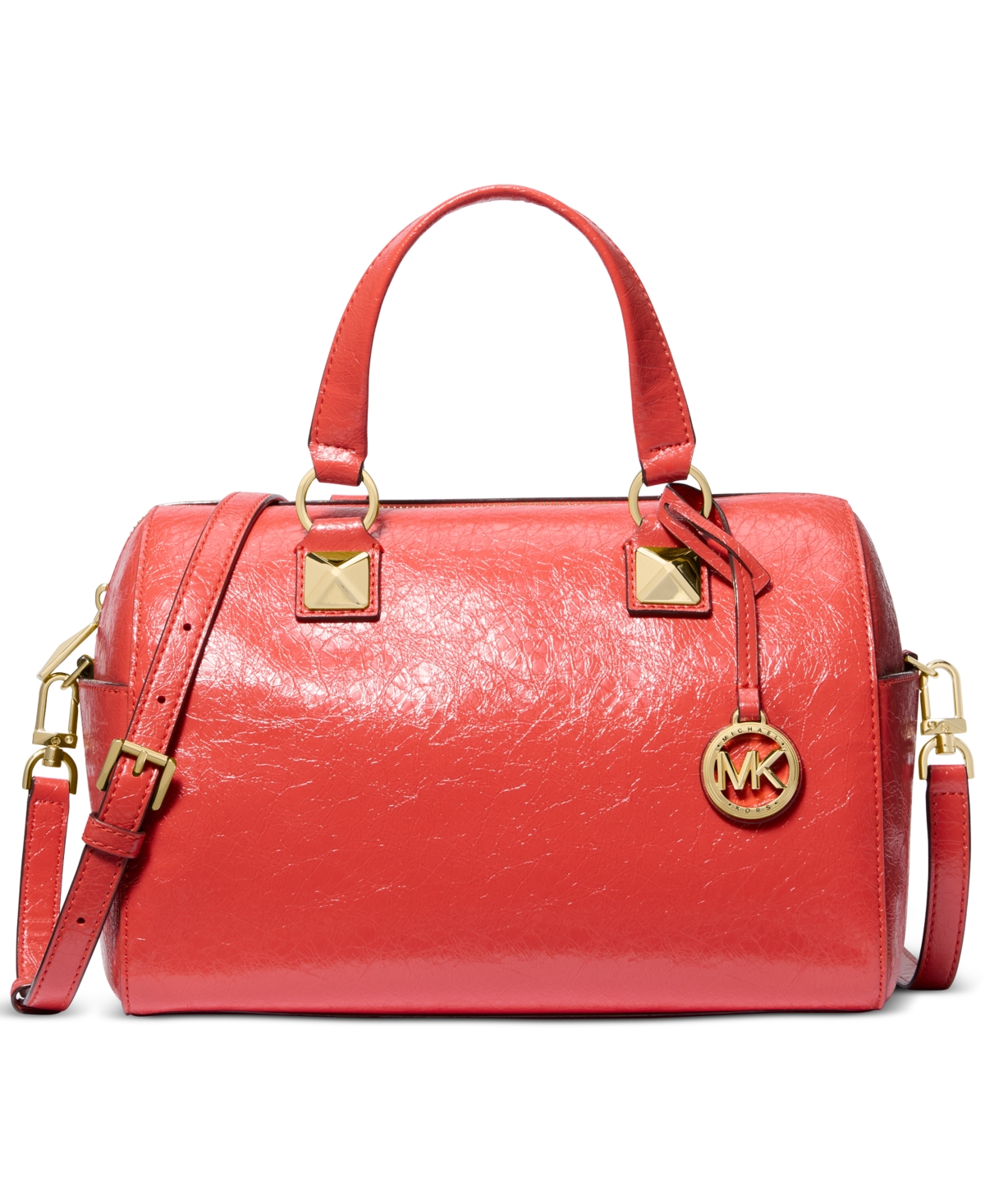 Michael Kors Michael  Grayson Small Duffle Satchel In Burnt Sienna