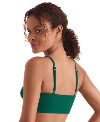 Women's Blake Ribbed V-Neck Midkini Top 