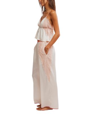 Women's Anywhere With You Lace-Trim Lounge Set