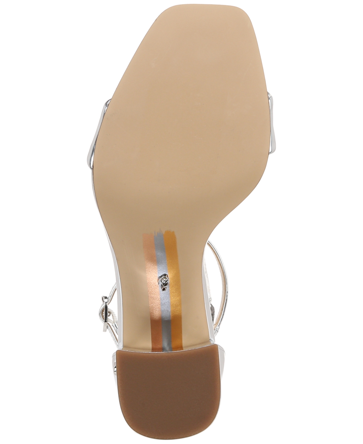 Sam Edelman Daniella Ankle Strap Sandal In Soft Silver Metallic