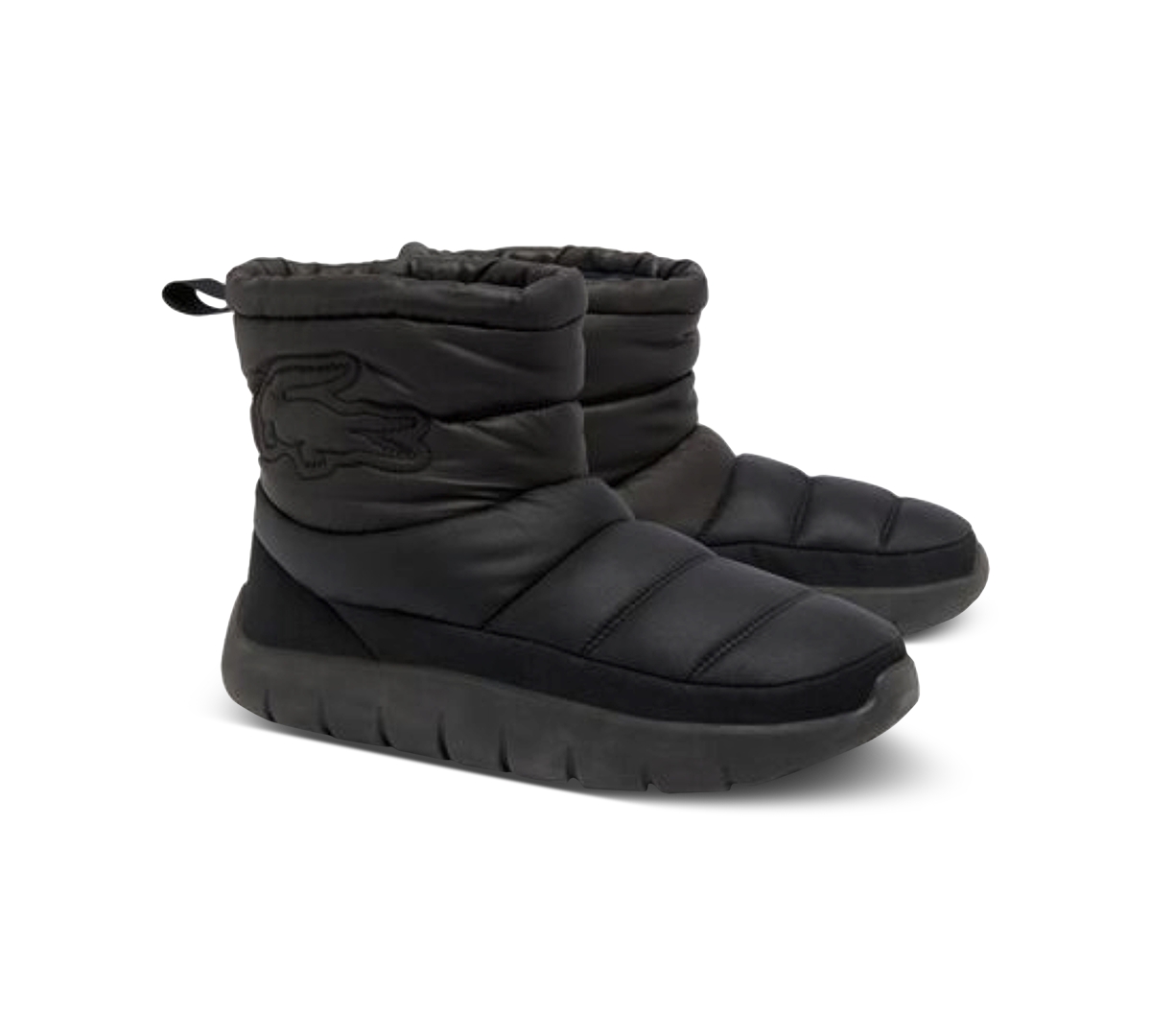 Men's Serve Chunky Quilted Slippers - Black