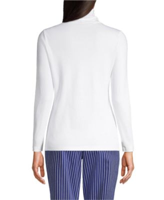 Women's Supima Cotton Fitted Long Sleeve Turtleneck