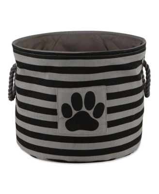 Collapsible Pet Storage Bin Stripe/Paw Patch