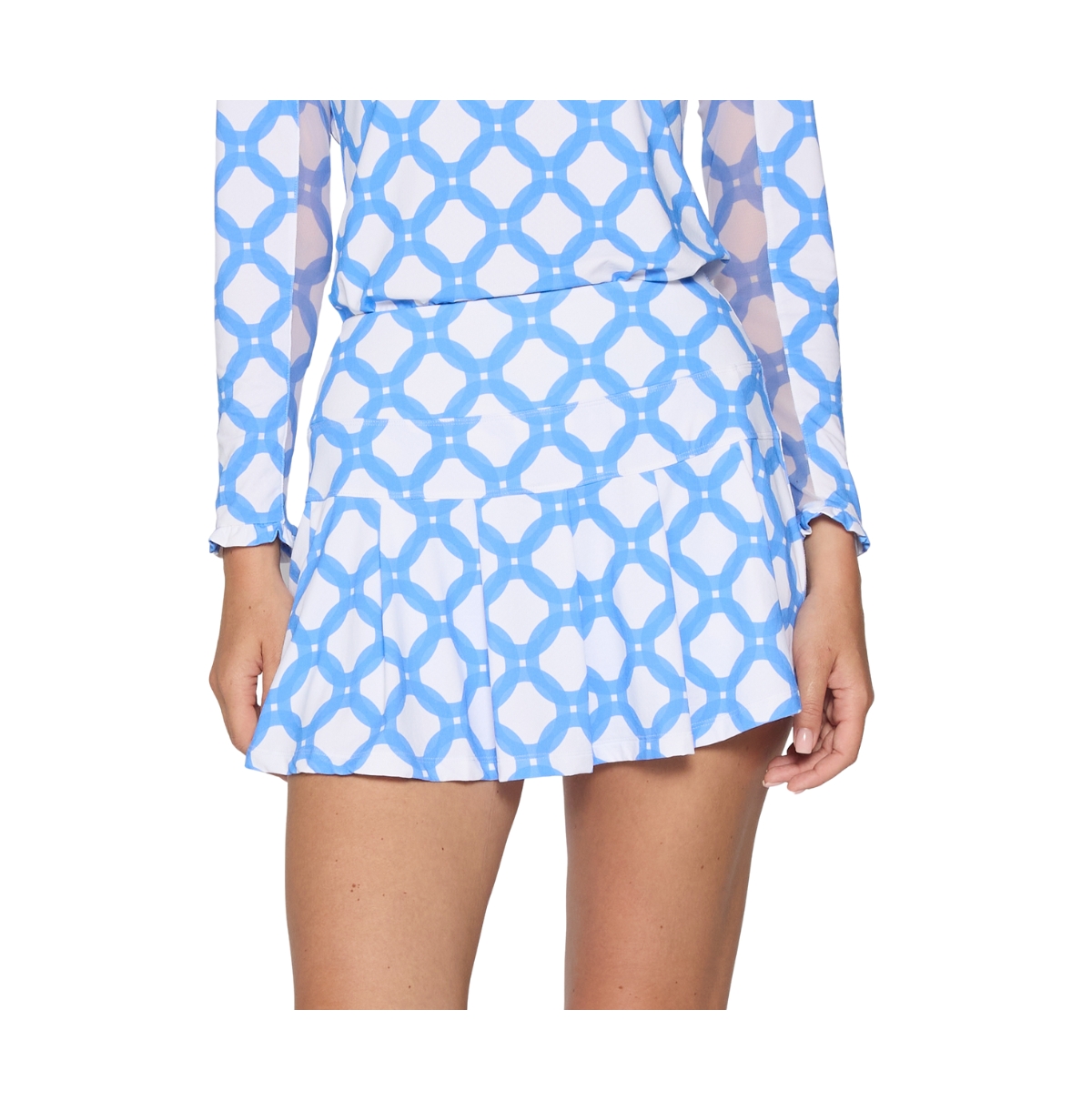 Women's G Lifestyle Pleat Skort - Black diamong geo