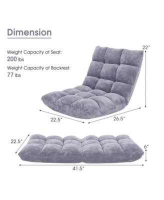Adjustable 14-position Cushioned Floor Chair