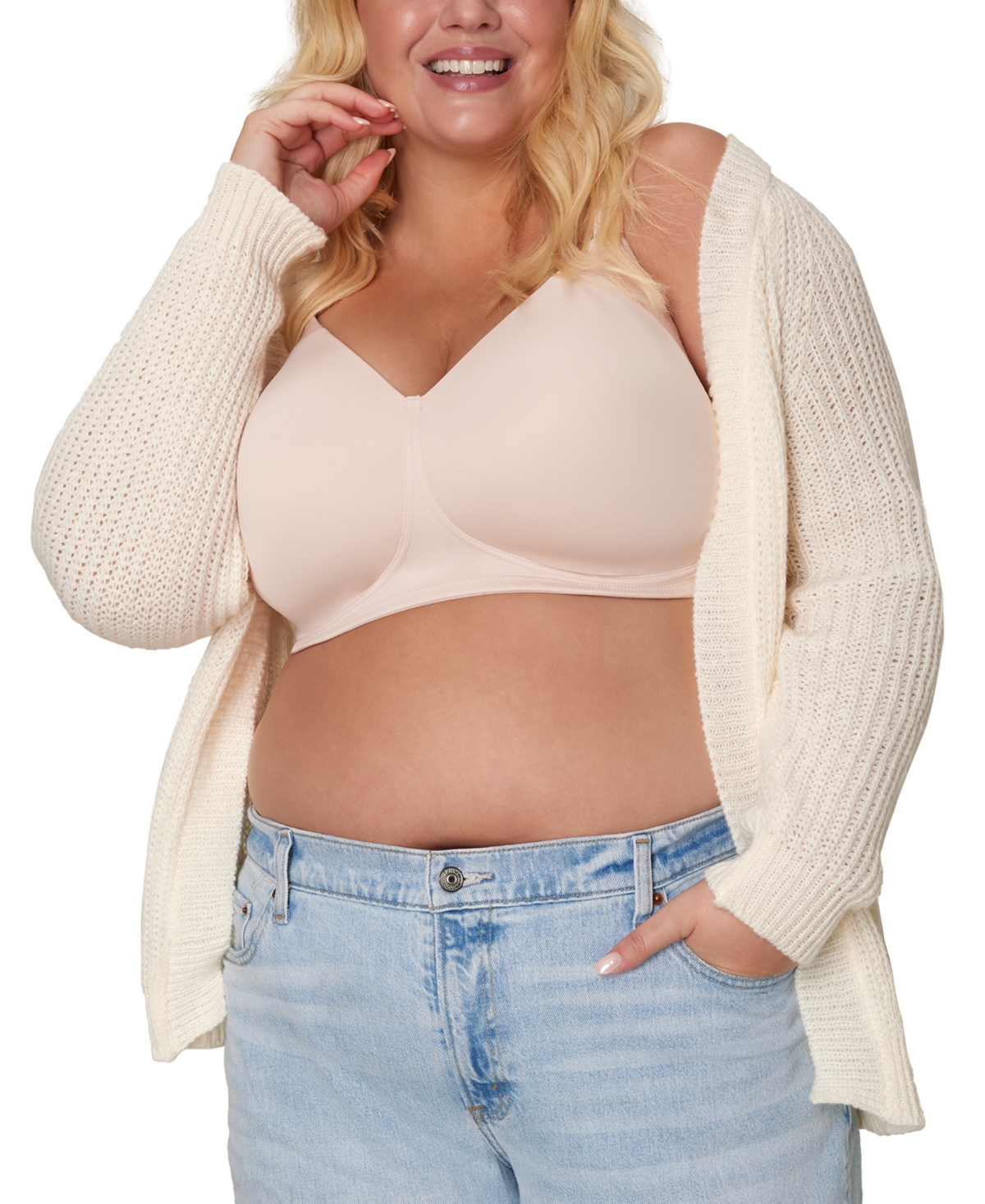 Shop Playtex Secrets Perfectly Smooth Shaping Wireless Bra 4707, Online Only In Sandshell Side Panel As3t
