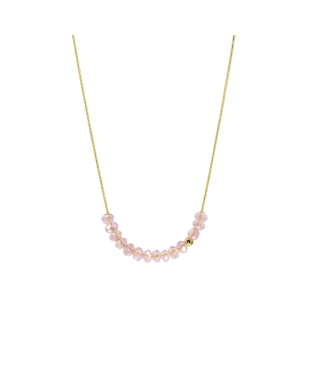 Sprinkle of Love Necklace - Gold and pink