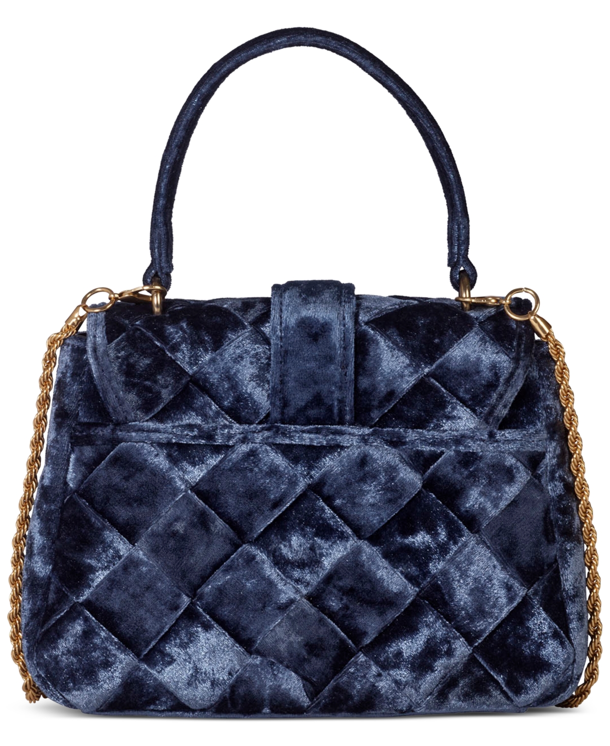 SAM EDELMAN BRIT TOP HANDLE SMALL VELVET CROSSBODY 