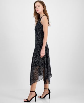 Connected Women's Floral-Print Midi Dress