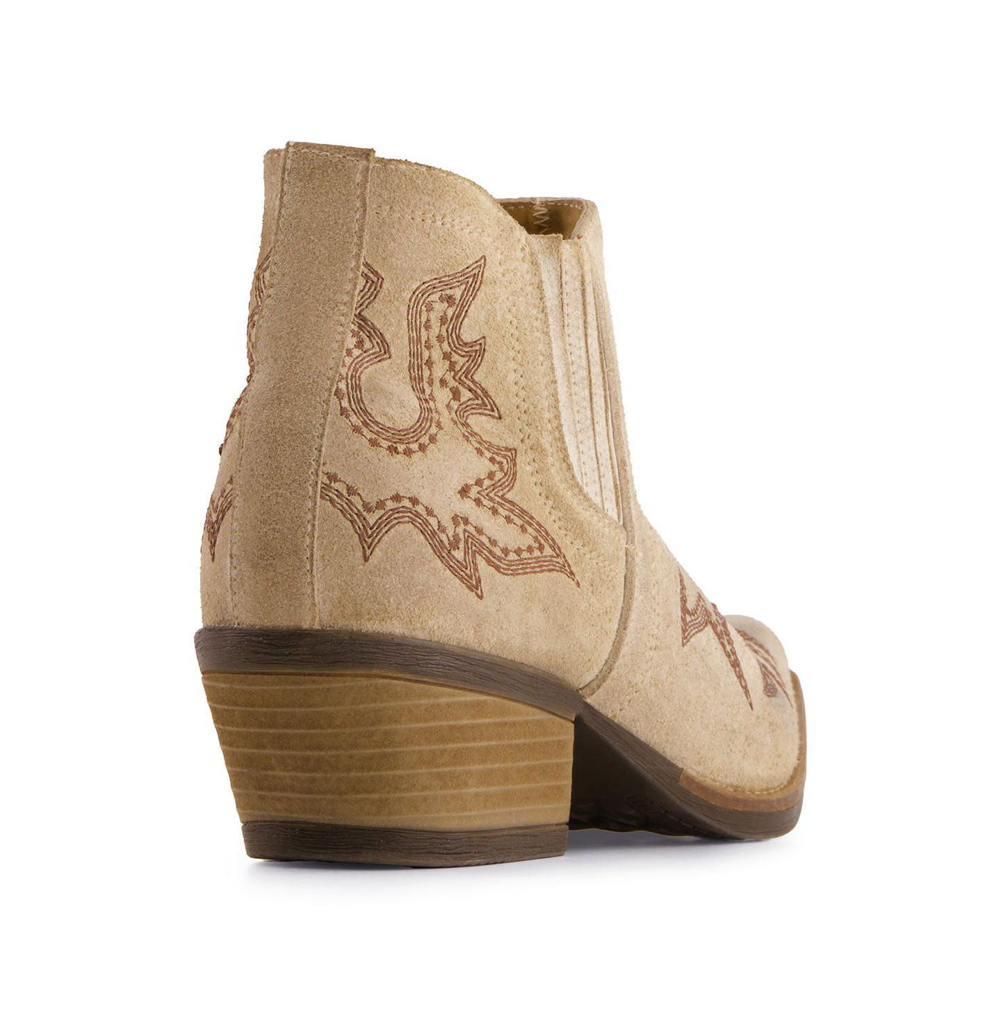 Женские ботинки Forastero Western Style Leather Booties, цвет: Светлый бежевый — фото 5