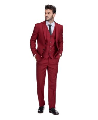 Men's 3-Piece Premium Vested 3-Piece Slim Fit Suit