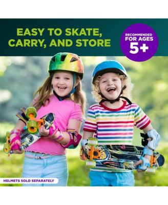 6'' PP Deck Skateboard, Mini Cruiser Skateboard for Kids, Teens, and Adults
