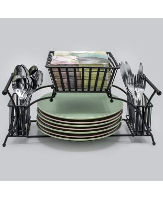 4 Section all-in-one Buffet Utensil Caddy