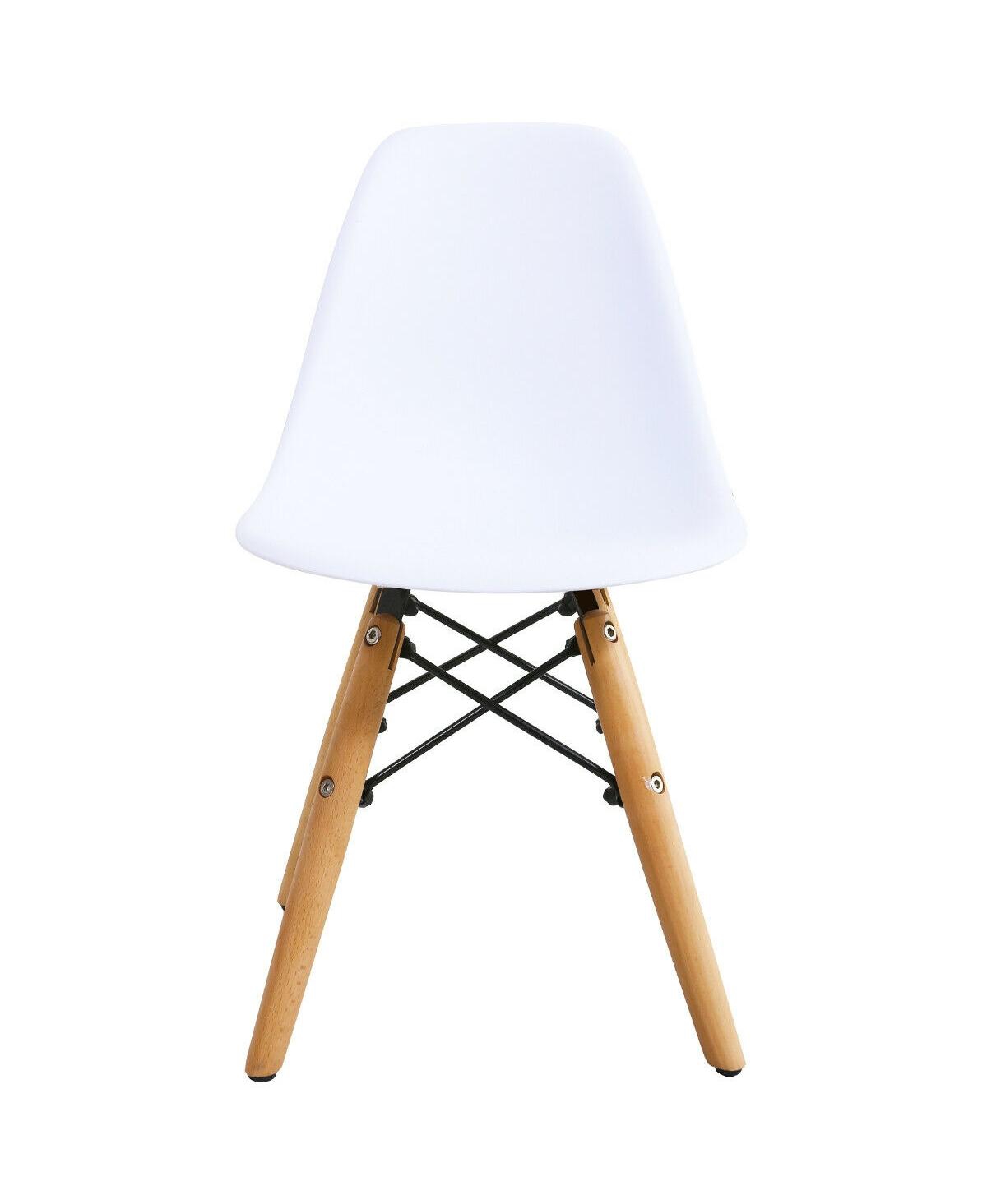 Gouun Kid's Modern Dining Table Set with 2 Armless Chairs