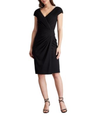 Seton Pleated Drape Cocktail Dress
