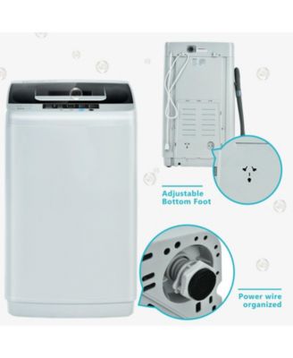 8.8 lbs Portable Full-Automatic Washing Machine with Drain Pump and Spin Dryer