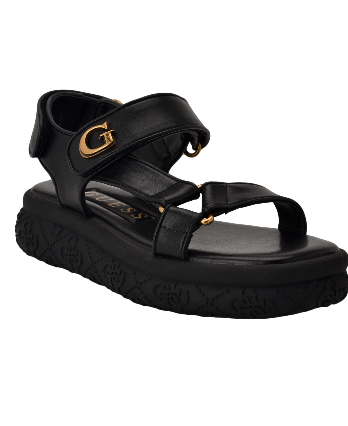Women's Lanara Quattro G Sport Platform Sandals - Black/Leopard
