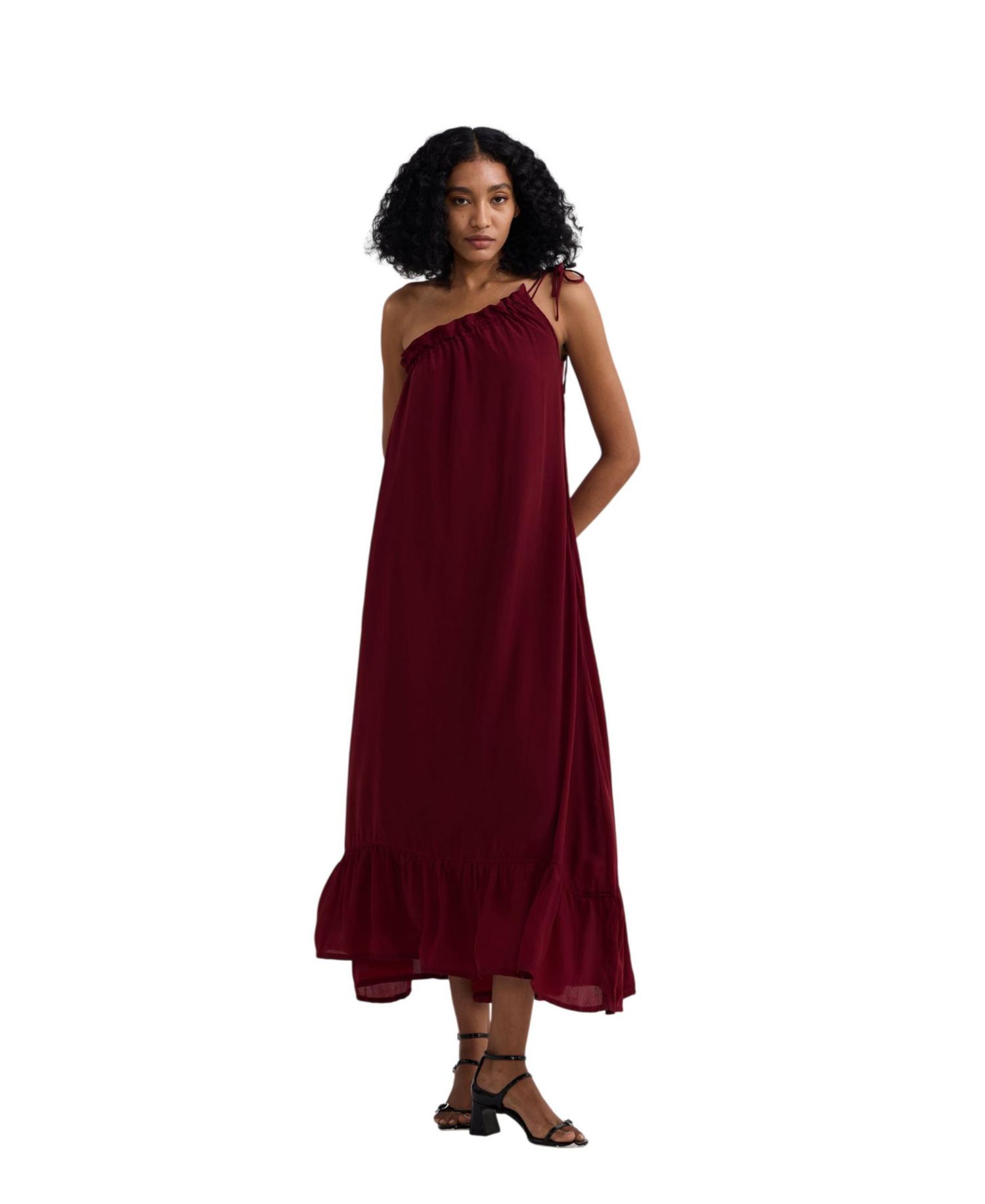 Women's One-shoulder Midi dress