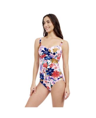 Melody D Cup Crisscross Detail Tankini Underwire Adjustable Straps