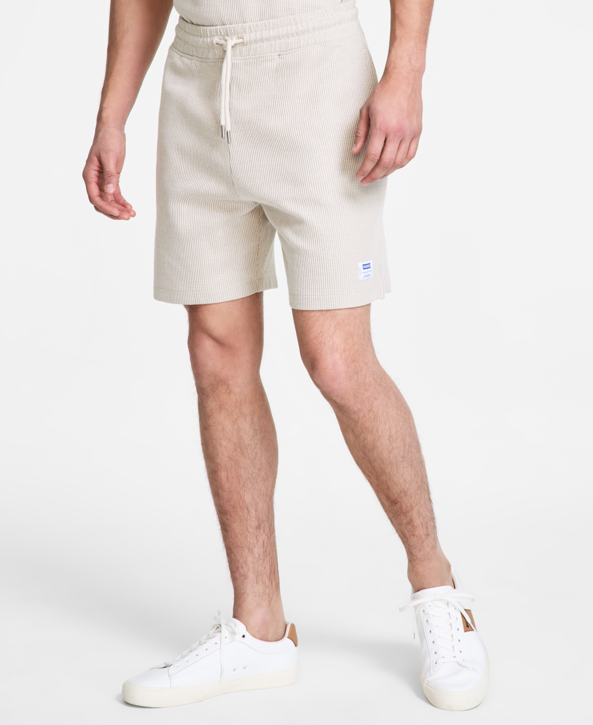 Hugo by Hugo Boss Men's Nuwafflo Drawstring Shorts - Open White