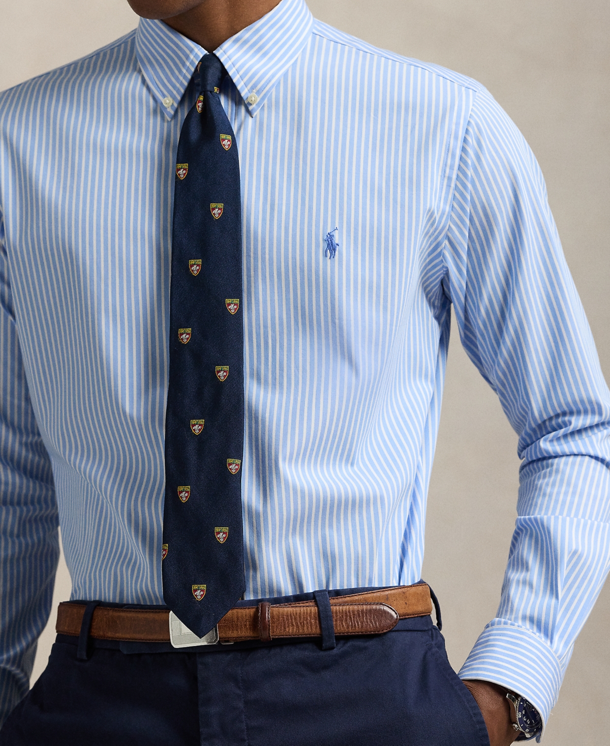 Polo Ralph Lauren Men's Classic-fit Gingham Stretch Poplin Shirt In Multi