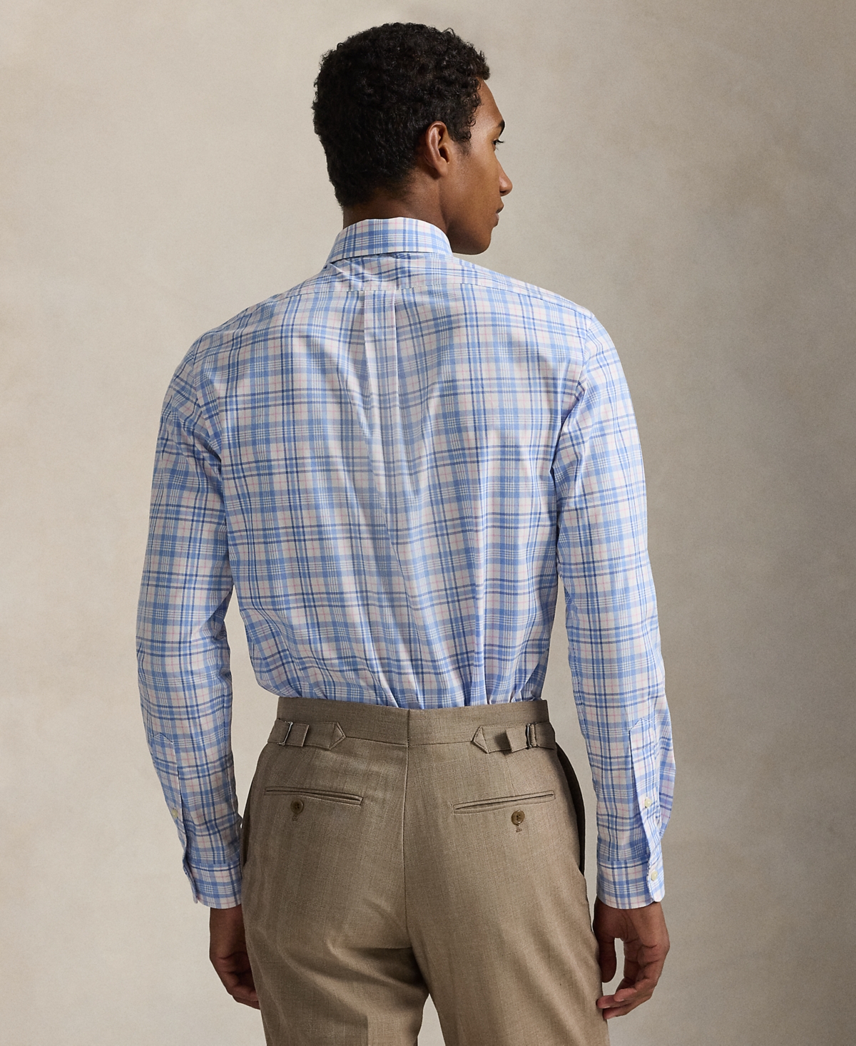 Polo Ralph Lauren Men's Slim-fit Stretch Poplin Shirt In Blue,pink