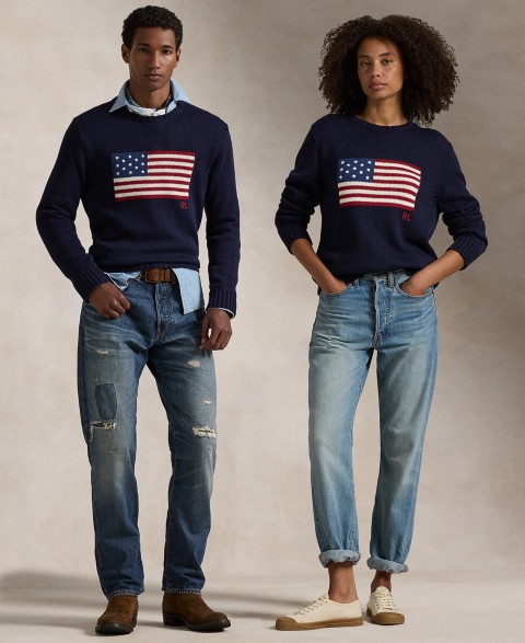Мужские Polo Ralph Lauren Unisex The Iconic Flag Sweater